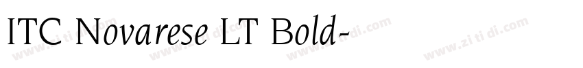 ITC Novarese LT Bold字体转换